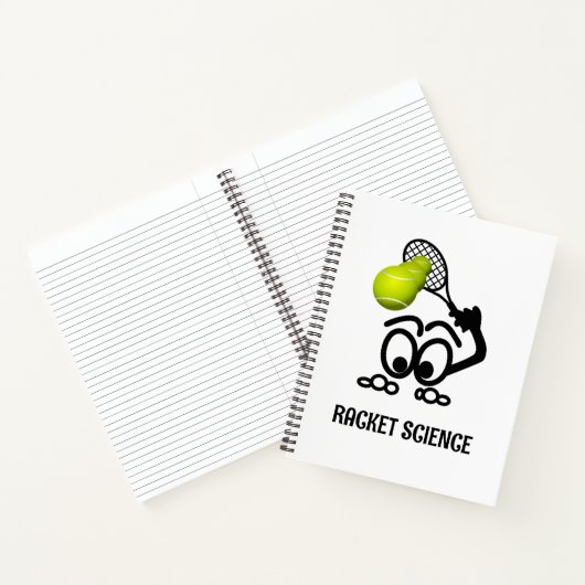 Racket Science Funny Tennis Player Notitieboek (Binnen)