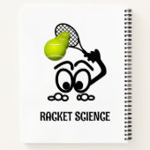 Racket Science Funny Tennis Player Notitieboek (Achterkant)