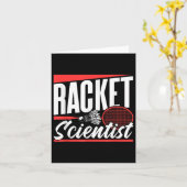 Racket Scientist Liefhebber Badminton Match Player Kaart (Gele Bloem)