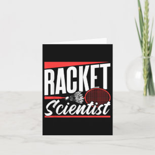 Racket Scientist Liefhebber Badminton Match Player Kaart