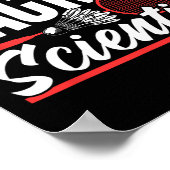 Racket Scientist Liefhebber Badminton Match Player Poster (Hoek)
