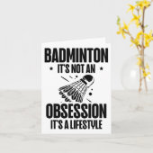 Racket Scientist Shuttle Badminton Speler Kaart (Gele Bloem)