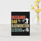 Racket Shuttle Sport Hobby Echtgenoot Vader Badmin Kaart (Gele Bloem)