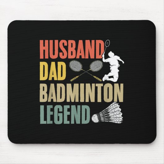 Racket Shuttle Sport Hobby Echtgenoot Vader Badmin Muismat (Voorkant)