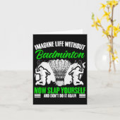 Racket Shuttle Sport Hobby leven zonder badminton Kaart (Gele Bloem)