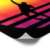 Racket Squash Bal Squashbaan Badminton Poster (Hoek)