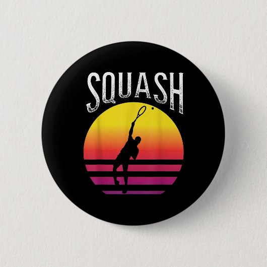 Racket Squash Bal Squashbaan Badminton  Ronde Button 5,7 Cm (Voorkant)