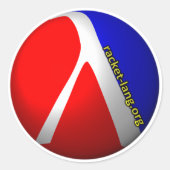 Racket Sticker met URL (Voorkant)