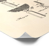 Racket Table Tennis 1939 Patent Art - Old Peper Poster (Hoek)