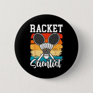 Racket Wetenschapper - Badminton Speler Atleet Shu Ronde Button 5,7 Cm