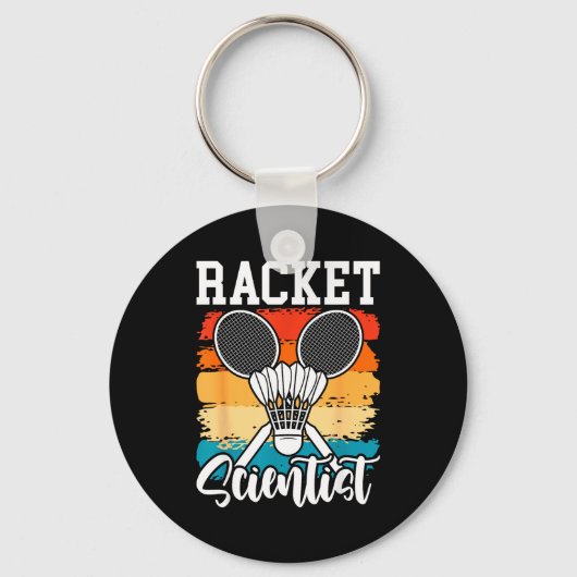 Racket Wetenschapper - Badminton Speler Atleet Shu Sleutelhanger (Voorkant)