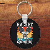 Racket Wetenschapper - Badminton Speler Atleet Shu Sleutelhanger (Voorkant)