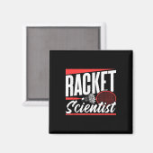 Racket Wetenschapper Minnaar Badminton Wedstrijd S Magneet (Voorkant / Achterkant)