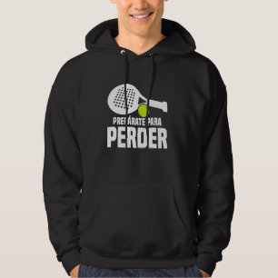 Racketball-liefhebber Speler Voorbereiden Fan Rack Hoodie