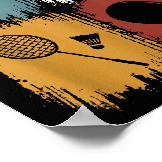 Racketlon, Tournament Sport With 4 Disciplines  Poster (Hoek)