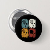 Racketlon, Tournament Sport With 4 Disciplines  Ronde Button 5,7 Cm (Voorkant /achterkant)
