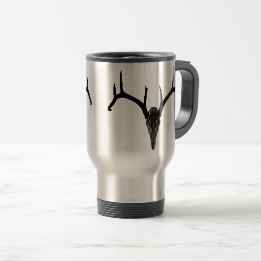 Rackgrafix Buck Skull Travel Mug Reisbeker (Voorkant rechts)