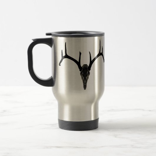 Rackgrafix Buck Skull Travel Mug Reisbeker (Links)