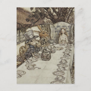  Rackham Mad Tea Party Alice in Wonderland Briefkaart