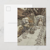  Rackham Mad Tea Party Alice in Wonderland Briefkaart (Voorkant / Achterkant)
