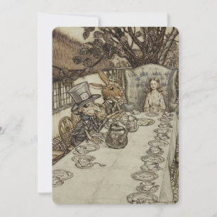  Rackham Mad Tea Party Alice in Wonderland Kaart