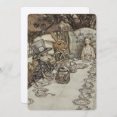  Rackham Mad Tea Party Alice in Wonderland Kaart (Voorkant / Achterkant)
