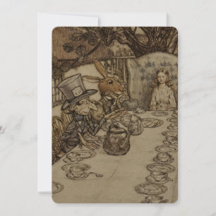  Rackham Mad Tea Party Alice in Wonderland Kaart