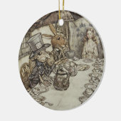 Rackham Mad Tea Party Alice in Wonderland Keramisch Ornament (Links)