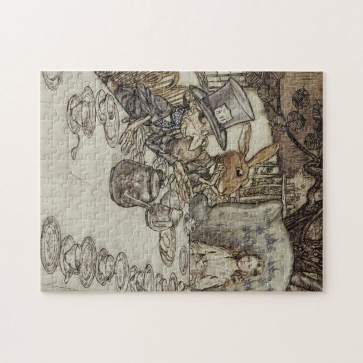 Rackham Mad Tea Party Alice in Wonderland Legpuzzel (Horizontaal)