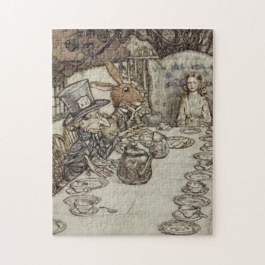 Rackham Mad Tea Party Alice in Wonderland Legpuzzel (Verticaal)
