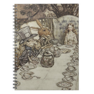 Rackham Mad Tea Party Alice in Wonderland Notitieboek