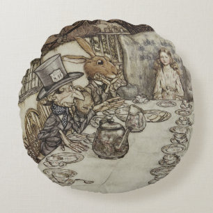  Rackham Mad Tea Party Alice in Wonderland Rond Kussen