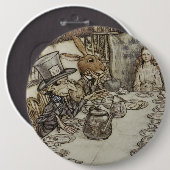  Rackham Mad Tea Party Alice in Wonderland Ronde Button 6,0 Cm (Voorkant /achterkant)