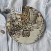  Rackham Mad Tea Party Alice in Wonderland Ronde Button 6,0 Cm (In situ)