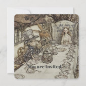 Rackham Mad Tea Party Alice in Wonderland Save The Date (Voorkant)