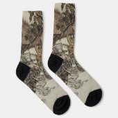  Rackham Mad Tea Party Alice in Wonderland Sokken (Rechts)