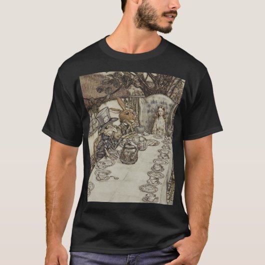  Rackham Mad Tea Party Alice in Wonderland T-shirt (Voorkant)