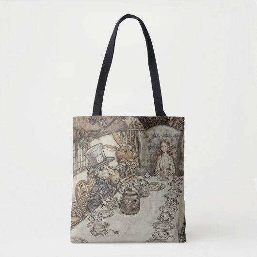 Rackham Mad Tea Party Alice in Wonderland Tote Bag (Voorkant)