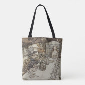 Rackham Mad Tea Party Alice in Wonderland Tote Bag (Achterkant)