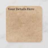 Rackham Mad Tea Party Alice in Wonderland Vierkante Visitekaartje (Achterkant)