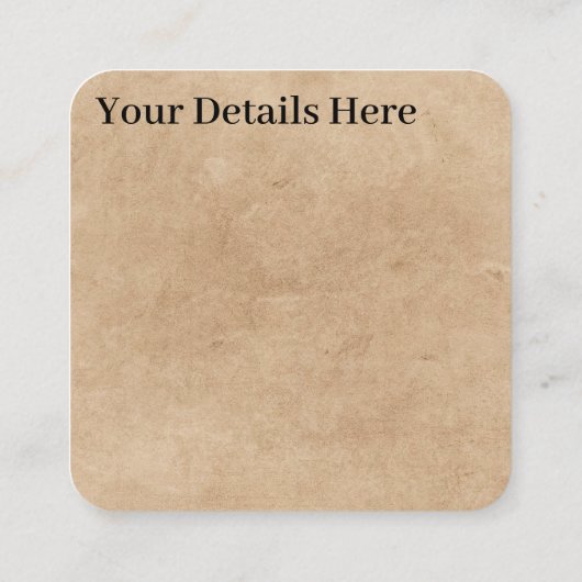 Rackham Mad Tea Party Alice in Wonderland Vierkante Visitekaartje (Achterkant)