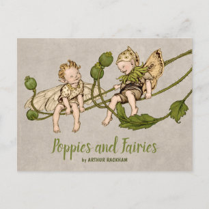 Rackham Poppies and fairies Shakespeare CC1258 Briefkaart