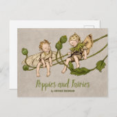 Rackham Poppies and fairies Shakespeare CC1258 Briefkaart (Voorkant / Achterkant)