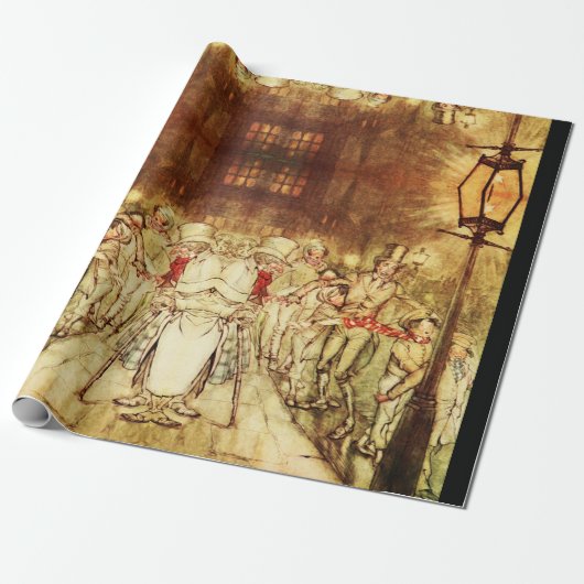 Rackham Scrooge Wrapping Paper Cadeaupapier (Uitgerold)