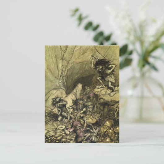 Rackham's Rhinegold Briefkaart (Staand voorkant)