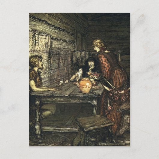 Rackham's Valkyrie Briefkaart (Voorkant)