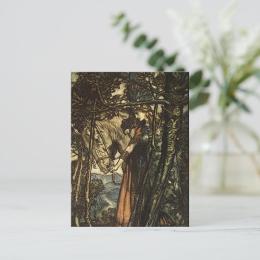 Rackham's Valkyrie Briefkaart (Staand voorkant)