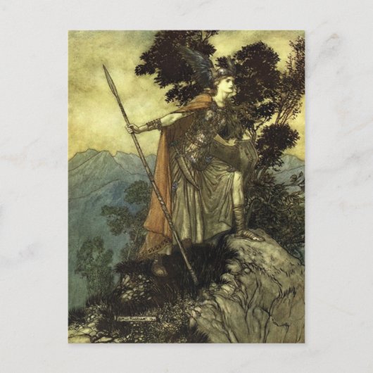Rackham's Valkyrie Briefkaart (Voorkant)