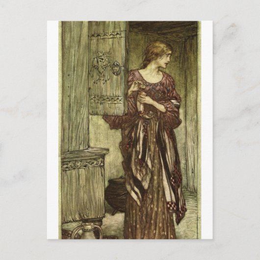 Rackham's Valkyrie Briefkaart (Voorkant)