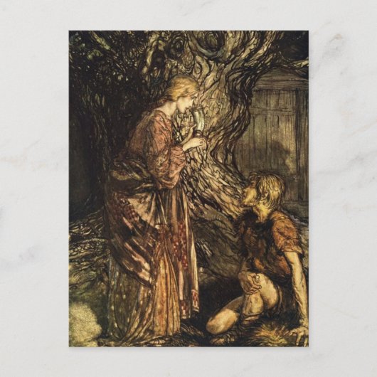 Rackham's Valkyrie Briefkaart (Voorkant)
